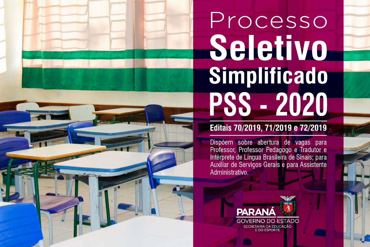  Secretaria da Educação publica editais para PSS do magistério