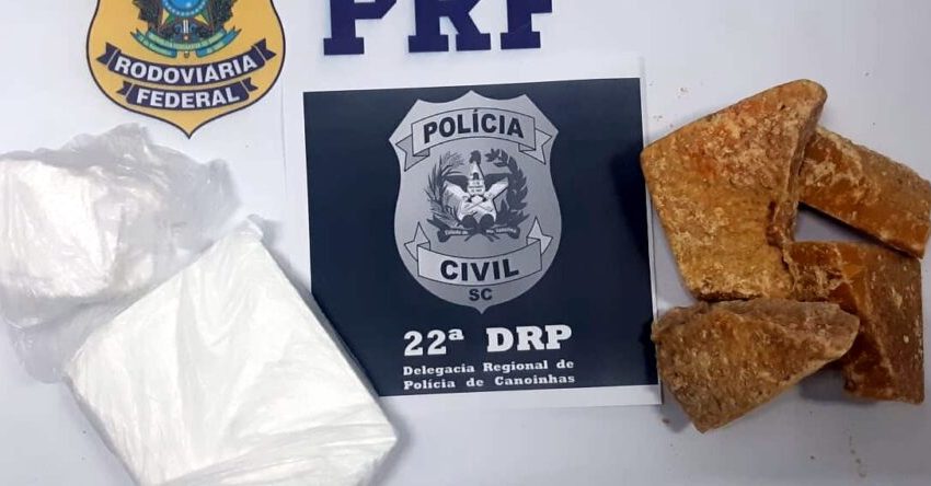  Polícia prende motorista que transportava drogas para São Mateus do Sul