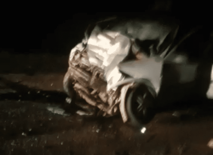  Vídeo: motorista morre após colisão entre carro e carreta na BR-476