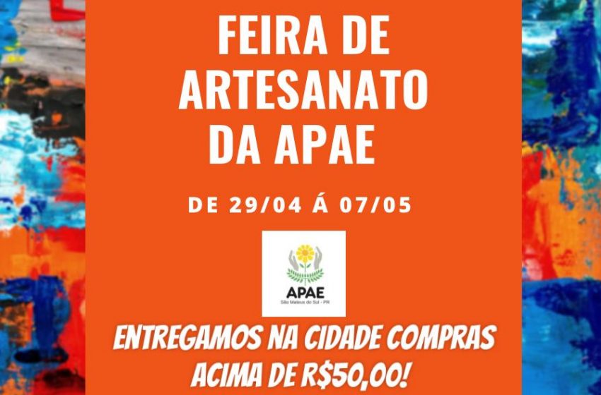  APAE de São Mateus do Sul promove Feira do Artesanato