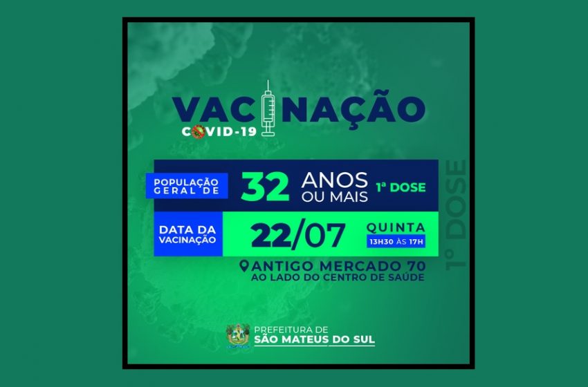  Segue a vacinação contra a Covid-19 em São Mateus do Sul