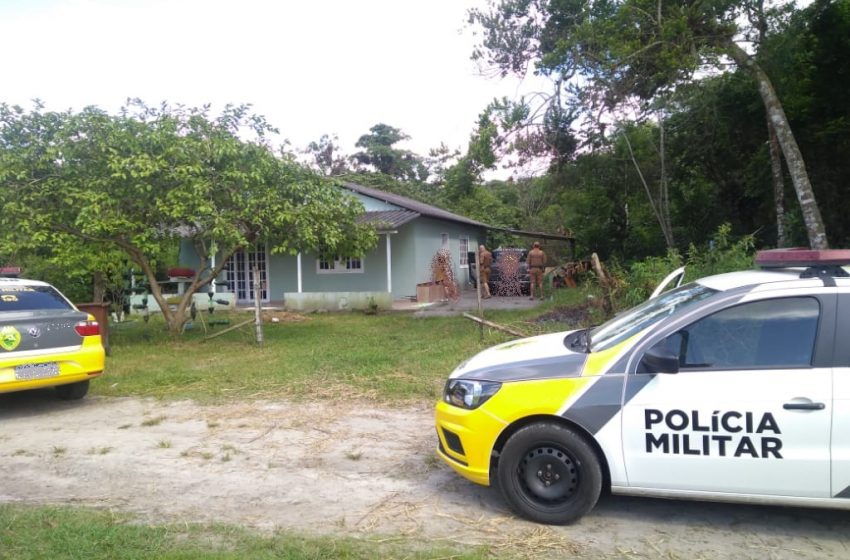  Casa é invadida pelo forro no interior de São Mateus do Sul e tem TV furtada