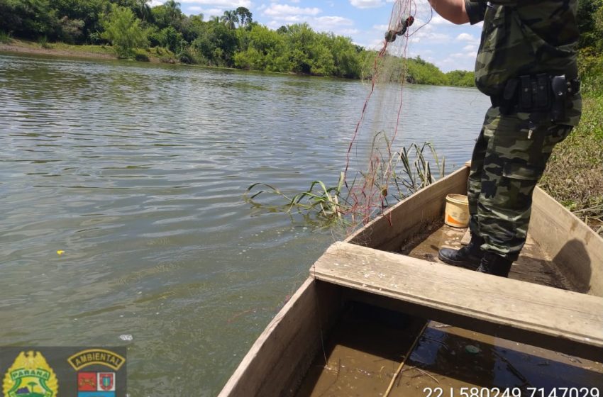  Polícia Ambiental realiza  Operação Piracema em rios da região e faz apreensão de redes