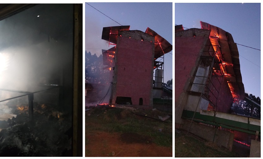  Em Canoinhas incêndio destruiu secador de ervateira nesta quinta-feira (09/12)