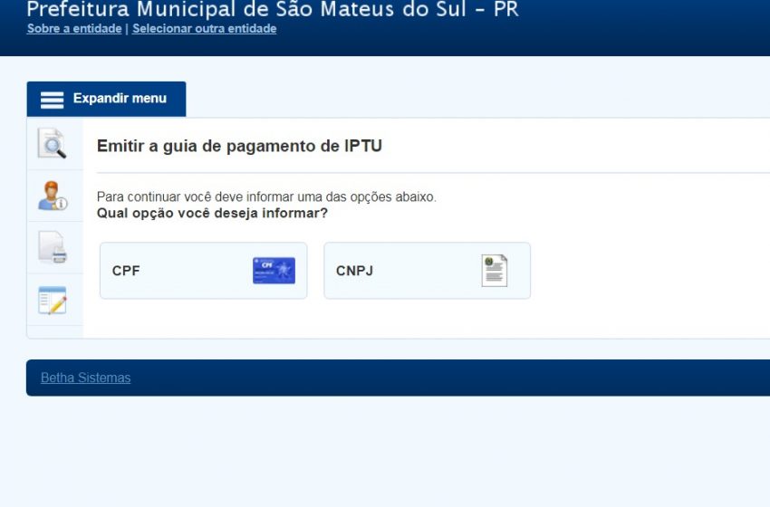  IPTU em São Mateus do Sul tem desconto para pagamento à vista, segundo prefeitura