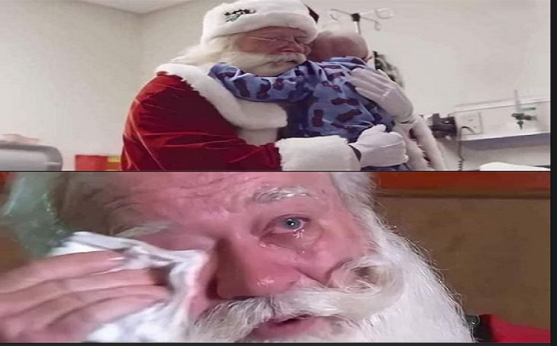  Criança com câncer morre nos braços do Papai Noel