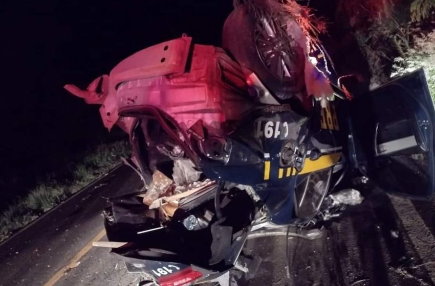  Viatura da PRF se envolve em grave acidente no Paraná