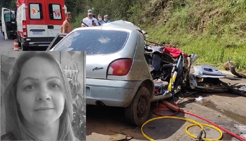  Mulher de General Caneiro morre em grave acidente entre carro e caminhão