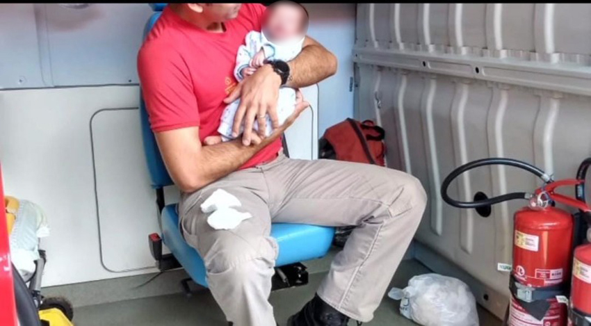  Ação rápida de bombeiro em Prudentópolis salva bebê engasgado e sem respirar