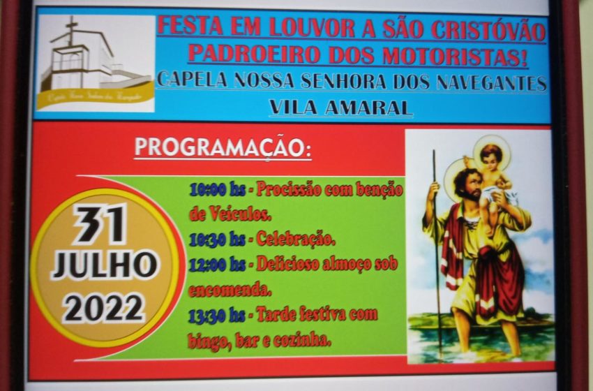 Capela da Vila Amaral celebra dia do Motorista com festa e benção no próximo domingo