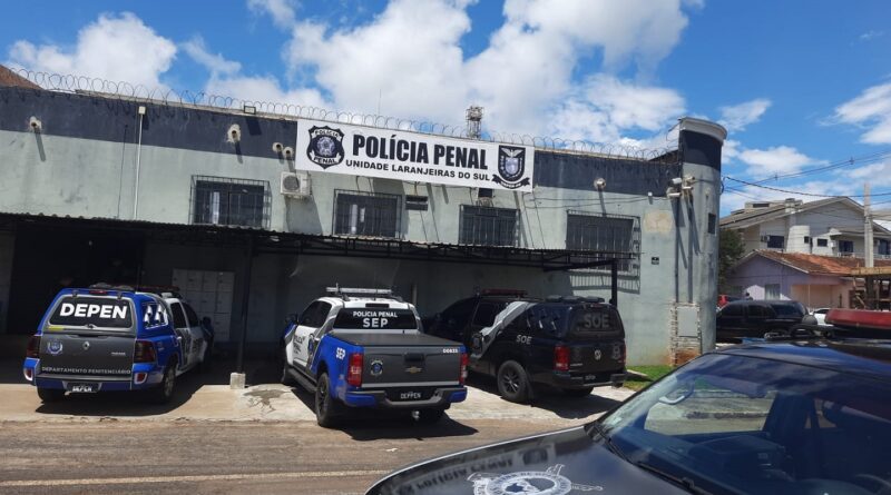  Após fuga de presos, Deppen anuncia retirada integral dos detentos da cadeia pública de Laranjeiras do Sul