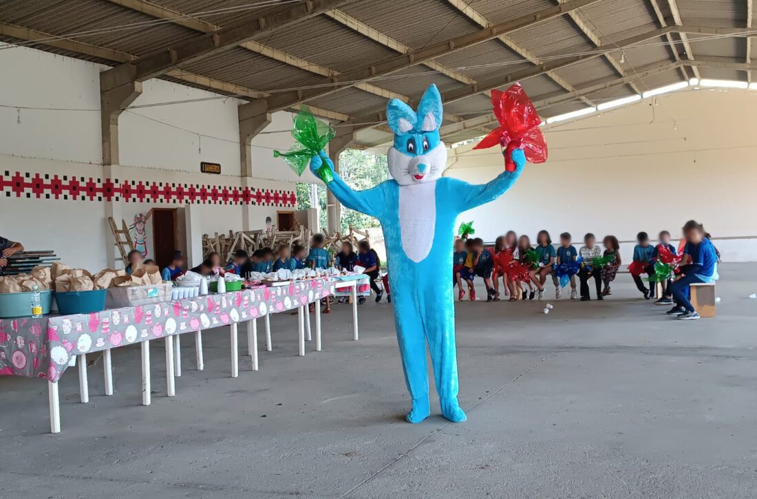  Páscoa: crianças tem tarde especial com o coelhinho da Cultura Sul em Antonio Olinto