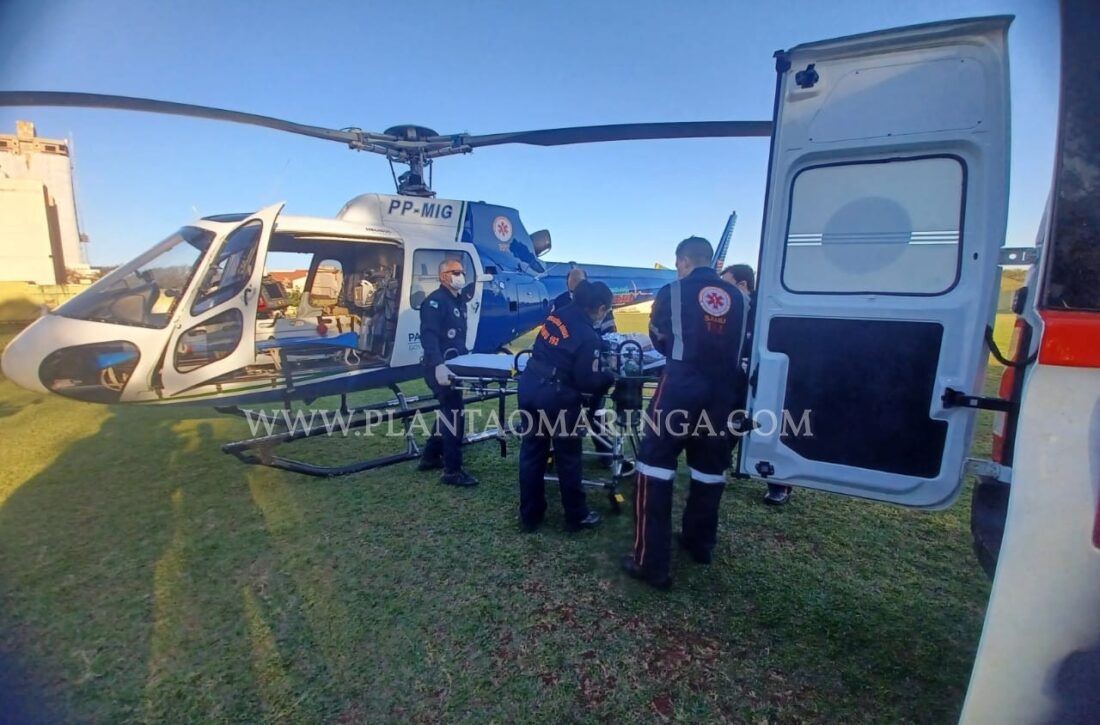  Bebê é intubada e socorrida de helicóptero após cair da cama no Paraná