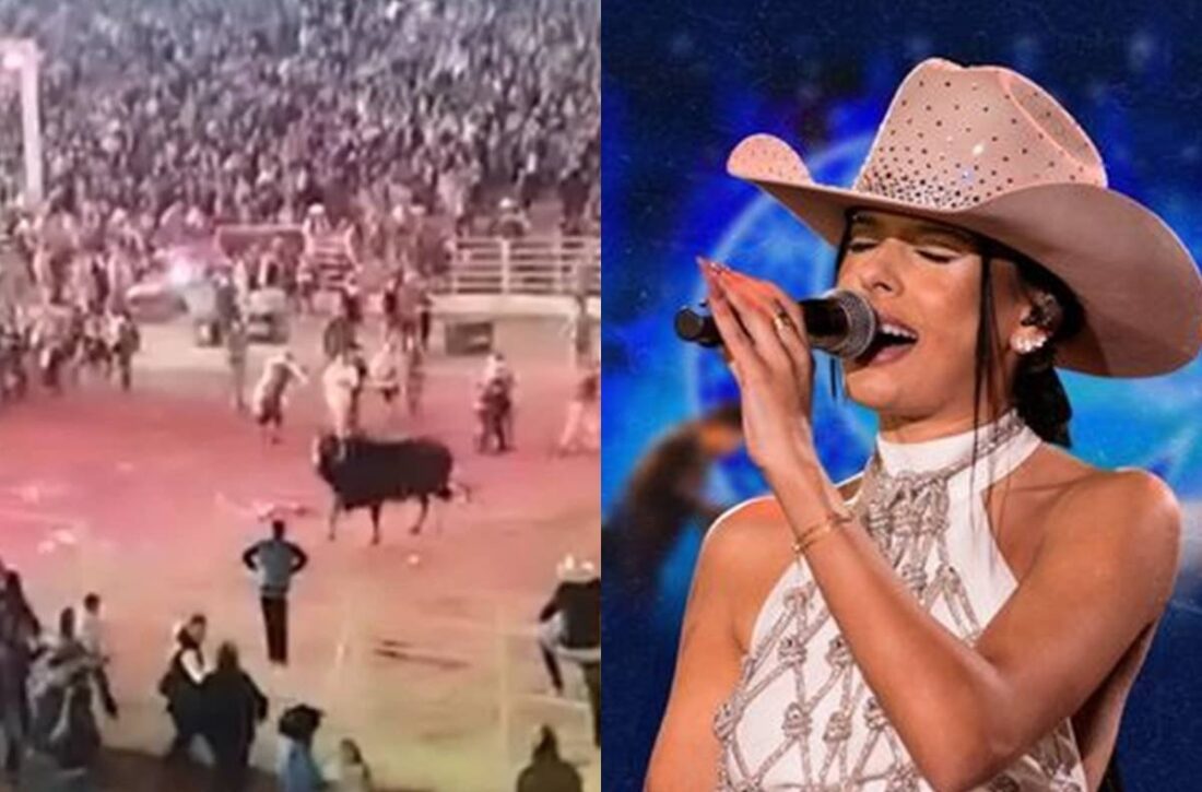  Vídeo: touro invade arena de rodeio antes de show de Ana Castela