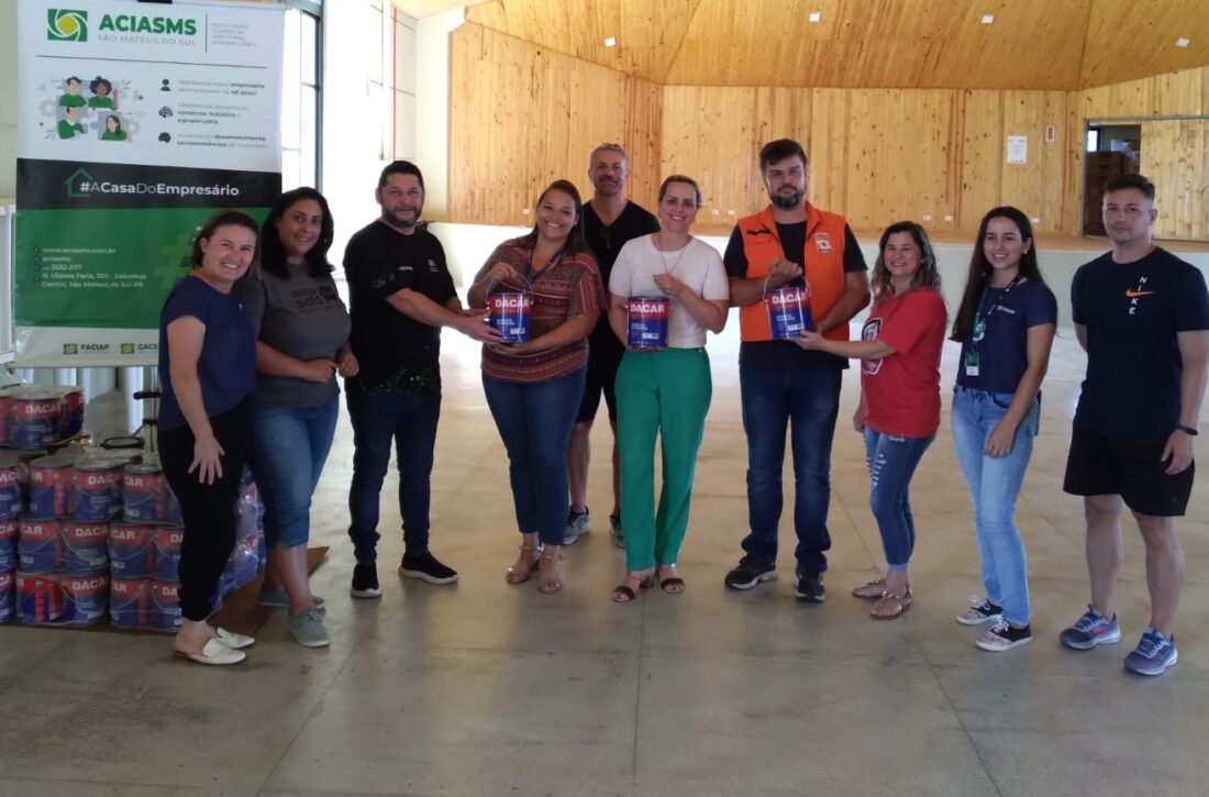  Campanha PIX Solidário: entidades se unem para adquirir tintas destinadas às residências afetadas pela enchente em São Mateus do Sul