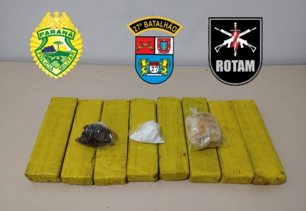  ROTAM apreende quantidade considerável de drogas em São Mateus do Sul