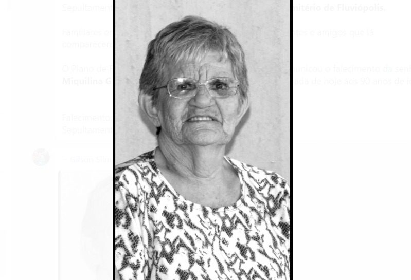  Nota de falecimento: Miquilina Guimarães Nepomuceno, aos 90 anos
